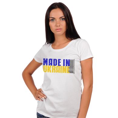 Футболка біла жіноча "Made in Ukraine", XS