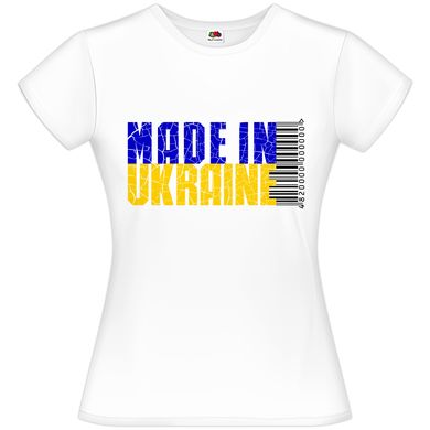 Футболка біла жіноча "Made in Ukraine", XS