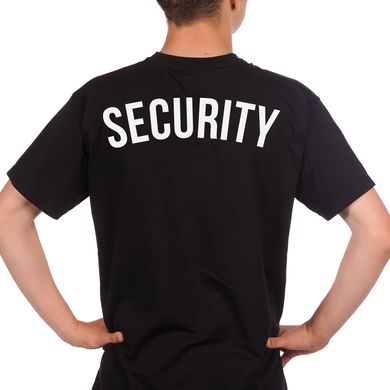 Чорна чоловіча футболка "Security", S