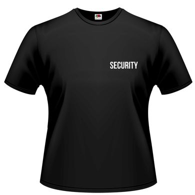 Чорна чоловіча футболка "Security", S