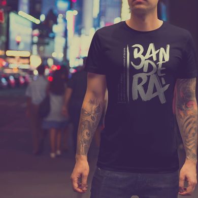 Чорна футболка "BAN-DE-RA", S